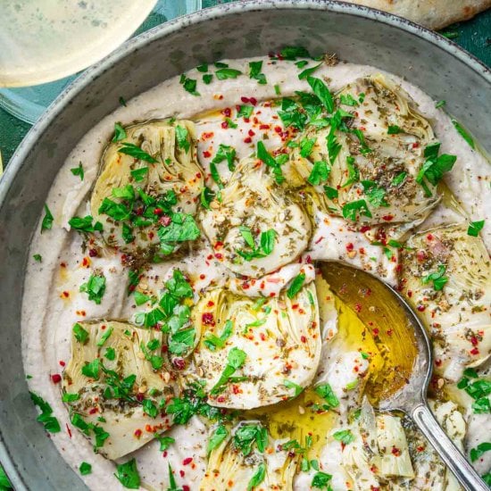 Artichoke White Bean Dip