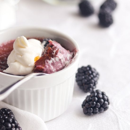 Blackberry Crème Brûlée