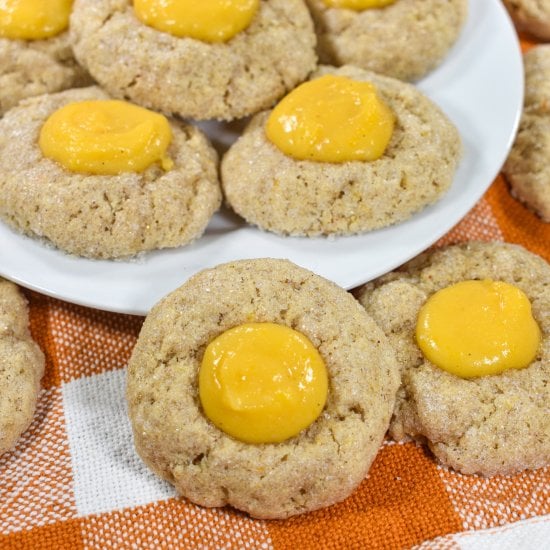 Orange Curd Thumbprint Cookies