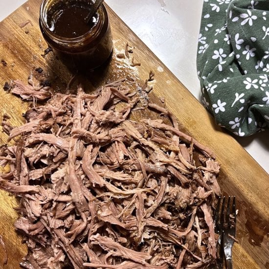 Pulled Pork w Sherry barbecue sauce