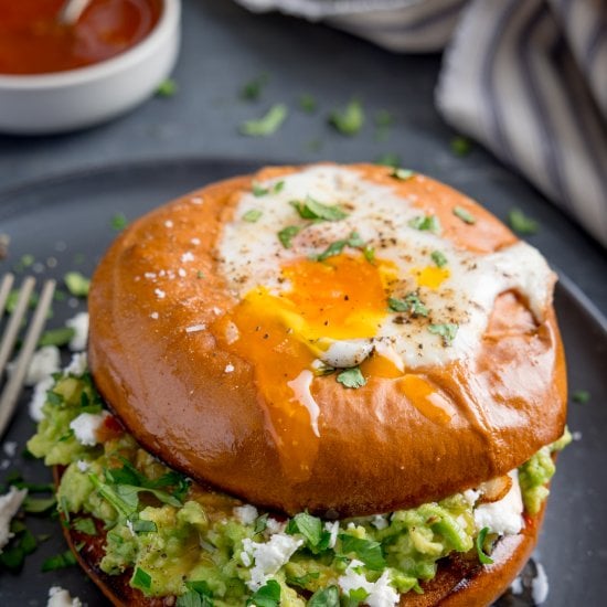 Avocado Egg Bagels