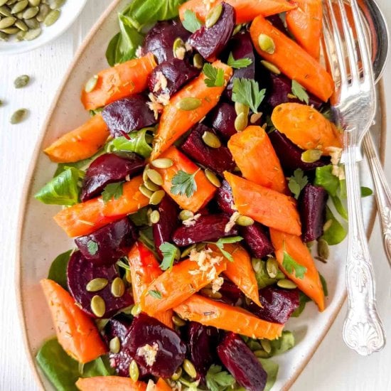 Roasted Beet and Carrot Salad