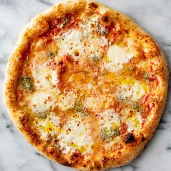 Quattro Formaggi Pizza-Four Cheese