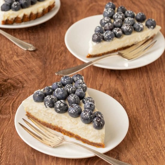 Lemon Tart with Blueberries