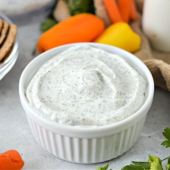Low Carb Cottage Cheese Ranch Dip