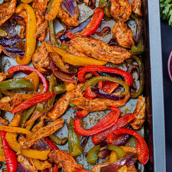 Sheet Pan Chicken Fajitas