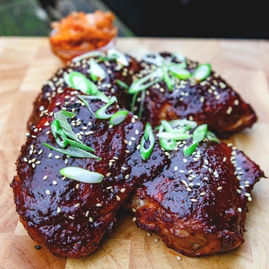 Smoked Gochugaru Chicken Thighs