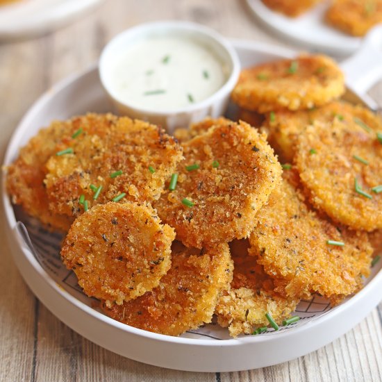 Crispy air fryer summer squash