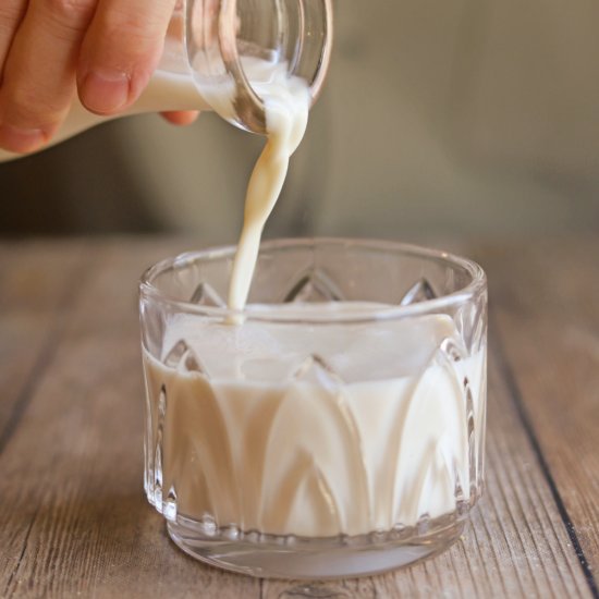 Homemade walnut milk