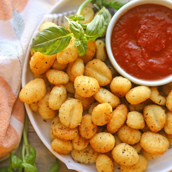 Crispy air fryer gnocchi