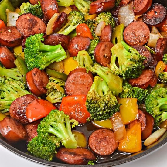 Asian Sweet and Sour Kielbasa