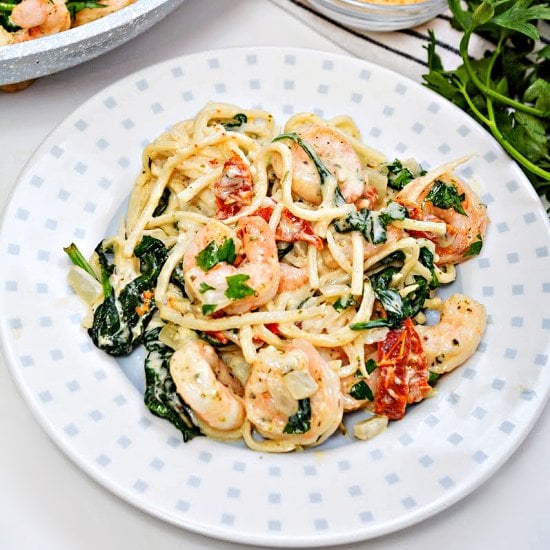 Keto Tuscan Shrimp