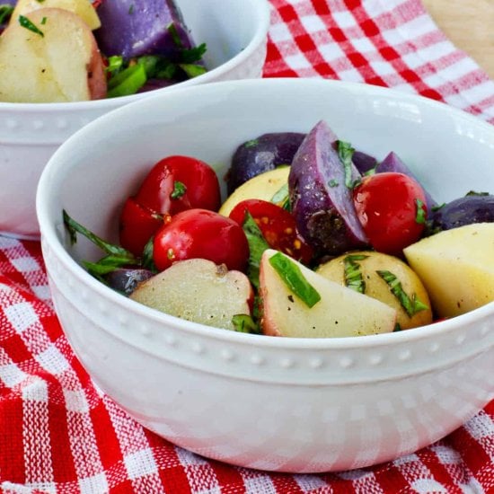 Red, White, & Blue Potato Salad