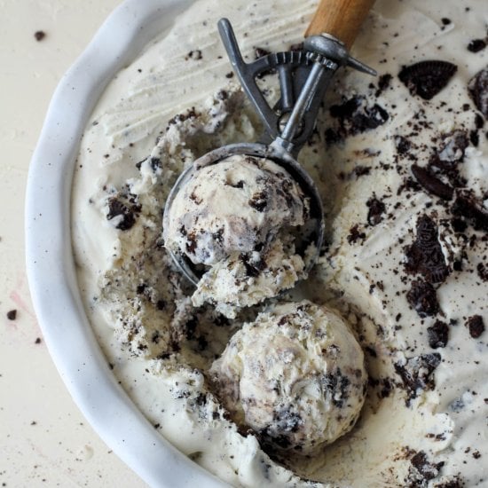 Vegan Cookies and Cream Ice Cream