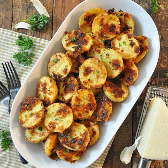 Crispy Baked Manchego Potatoes