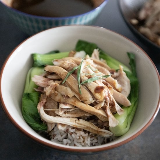 Braised Soy Sauce Chicken Over Rice
