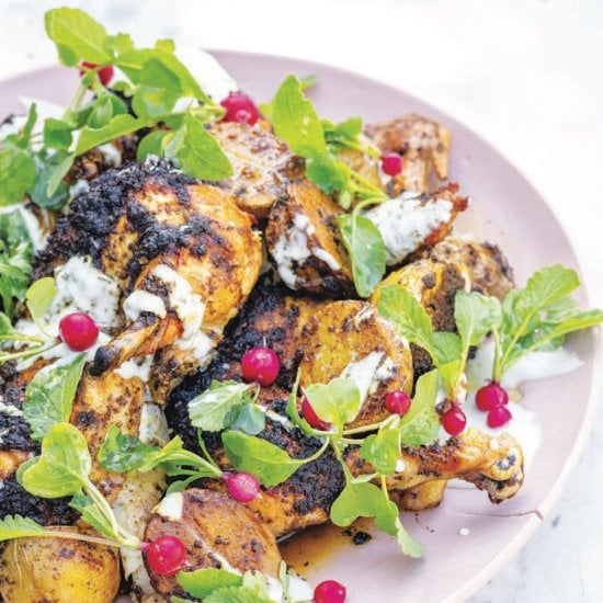 Green Chermoula Chicken with Yogurt