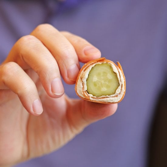 Easy vegan pickle roll-ups