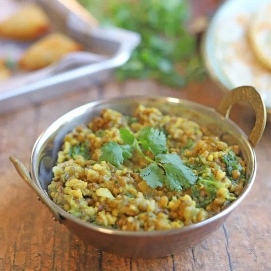 Mung bean coconut curry
