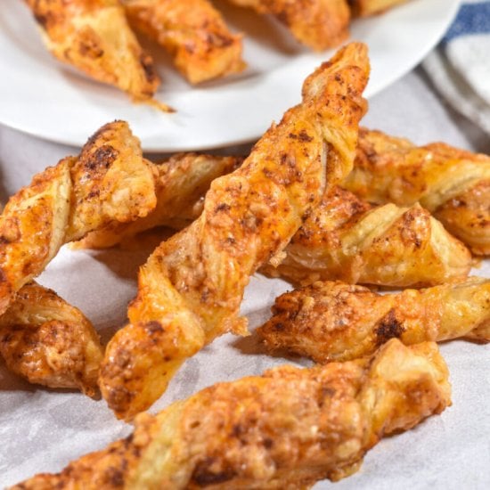 Puff Pastry Cheese Twists