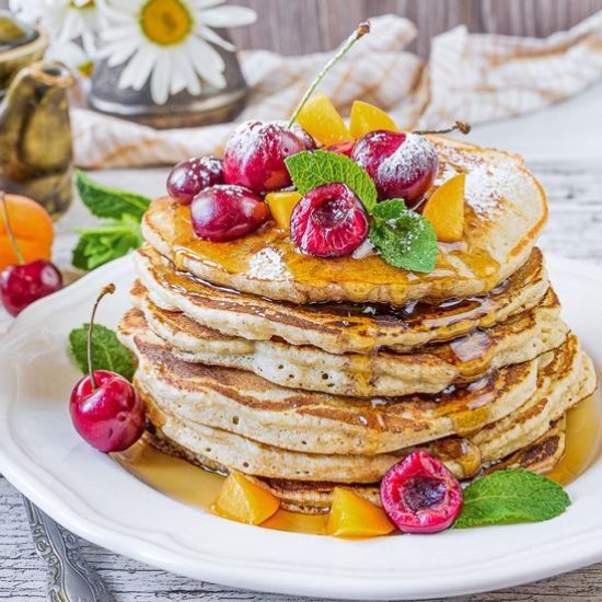 Easy Oatmeal Pancakes