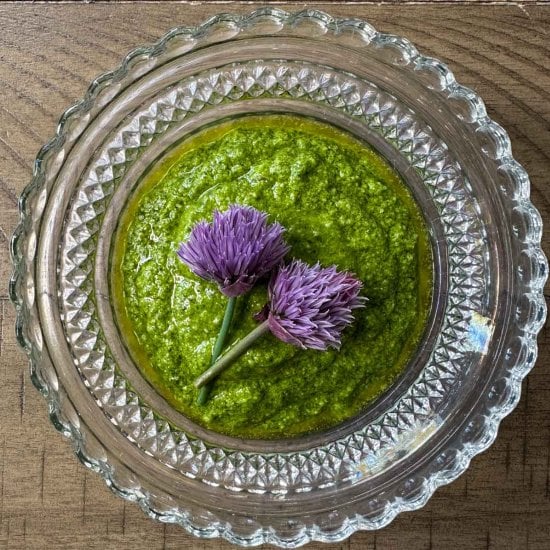 Spring Chive Pesto