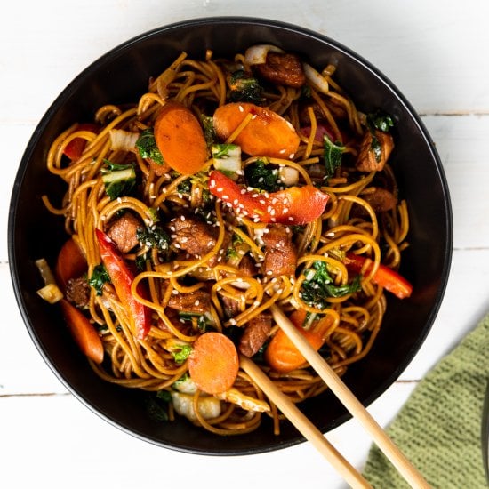 Instant Pot Pork Lo Mein