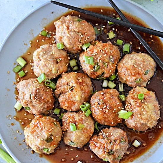 Keto Asian Turkey Meatballs