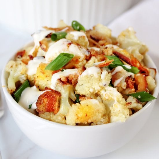 Loaded Ranch Roasted Cauliflower