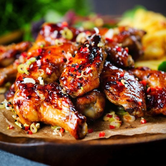 Sticky Teriyaki Chicken Wings