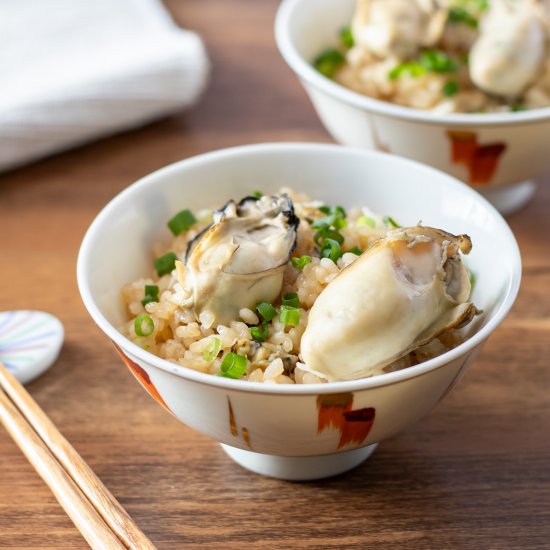 Kaki Gohan (Japanese Oyster Rice)