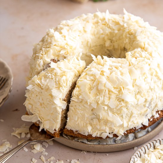 Eggless Coconut Cake