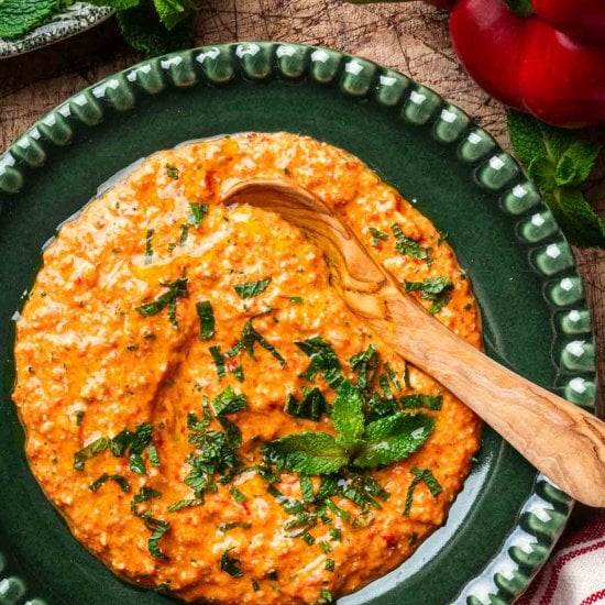 Greek Feta Red Pepper Dip