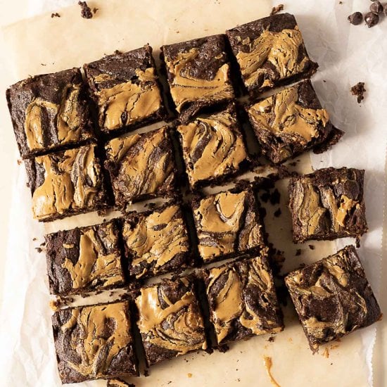 Gluten Free Peanut Butter Brownies
