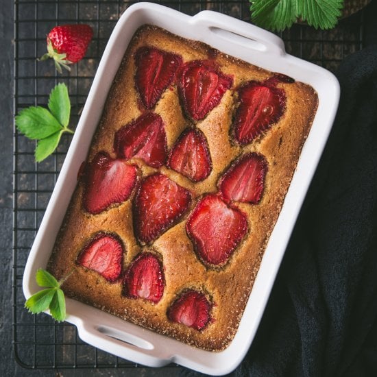 Strawberry Almond Cake recipe