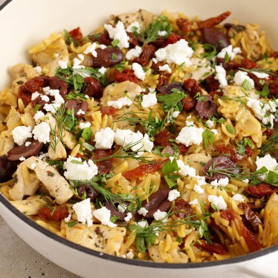 Mediterranean Chicken & Orzo