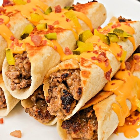 Keto Cheesy Beef Roll Ups