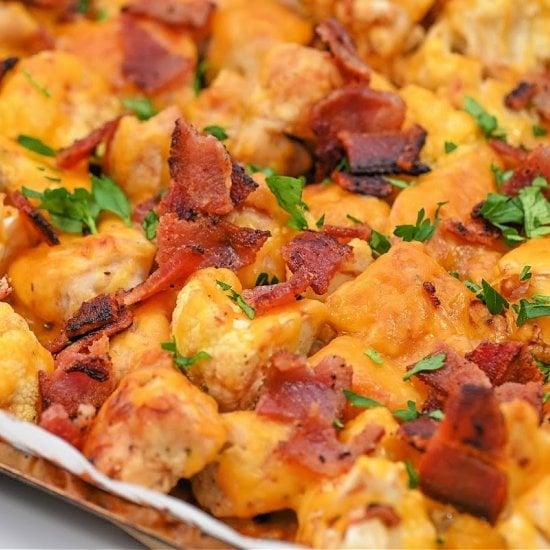 Keto BBQ Chicken Ranch Sheet Pan