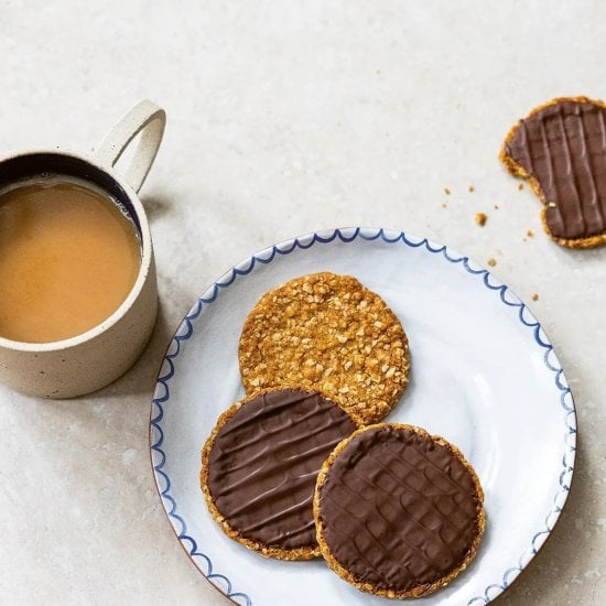 Knobbly Chocolate Oat Cookies
