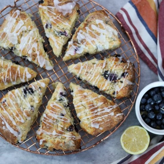 Sourdough Discard Blueberry Scones