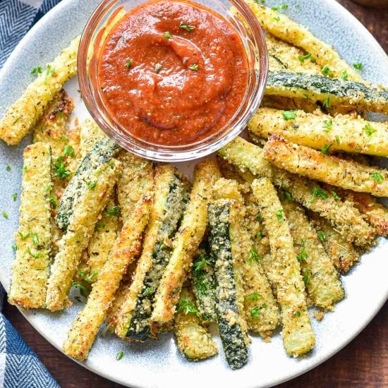 Crispy Air Fryer Zucchini Fries