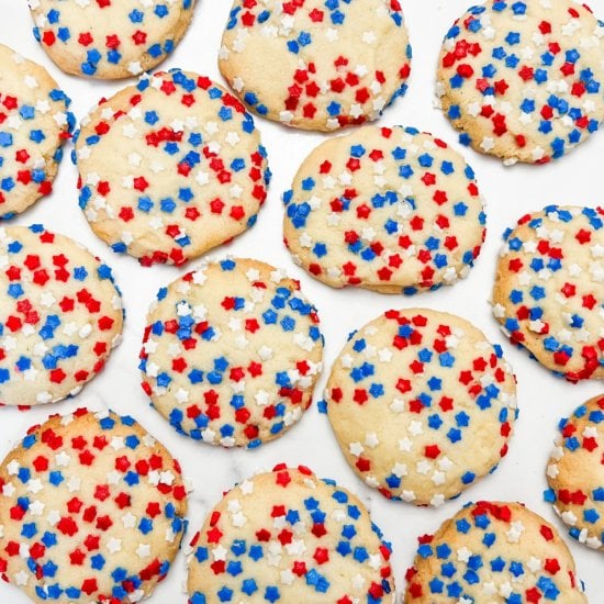 Patriotic 3-Ingredient Sugar Cookie