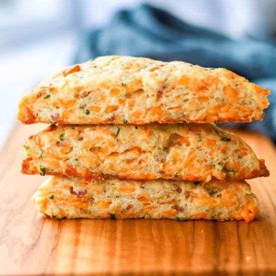 Bacon Cheddar Chive Scones