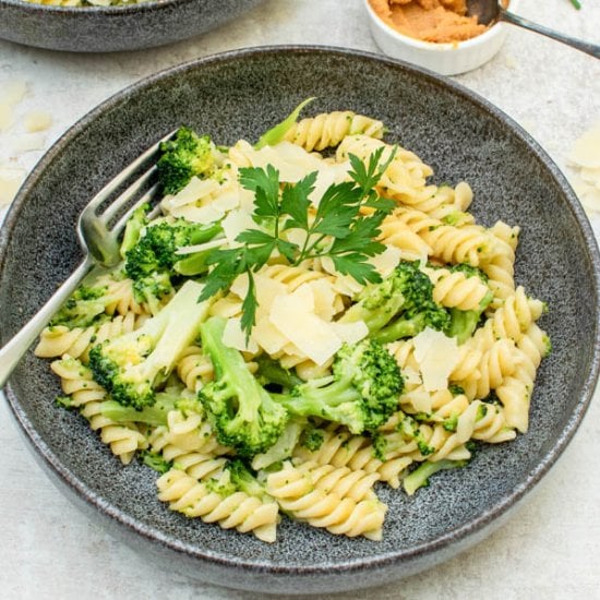 Broccoli Pasta with Miso Butter