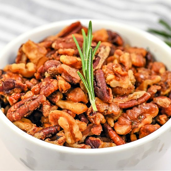 Keto Herb Roasted Nuts