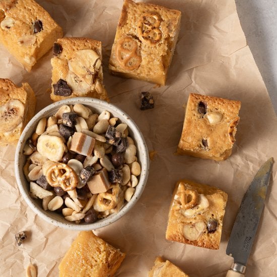 Easy Banoffee Blondie