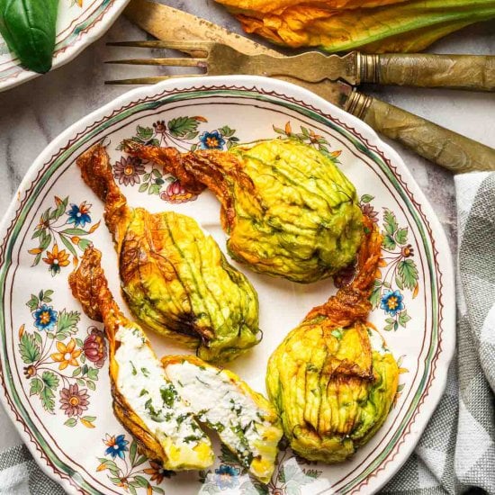 Stuffed Zucchini Blossoms