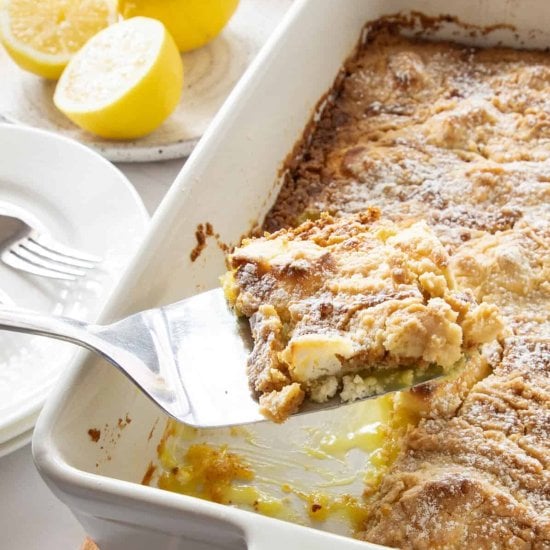 Lemon Cream Cheese Dump Cake