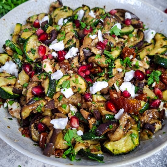 Mediterranean Grilled Veggie Salad