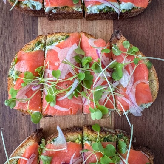 Smoked Salmon Bruschetta